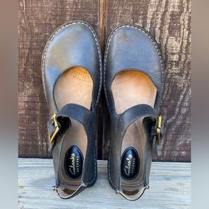 Clarks originals beeswax leather Mary Jane shoes